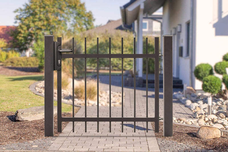 Portail battant Residenzen select BRIENZ+ 1 vantail – DB 703 gris foncé
