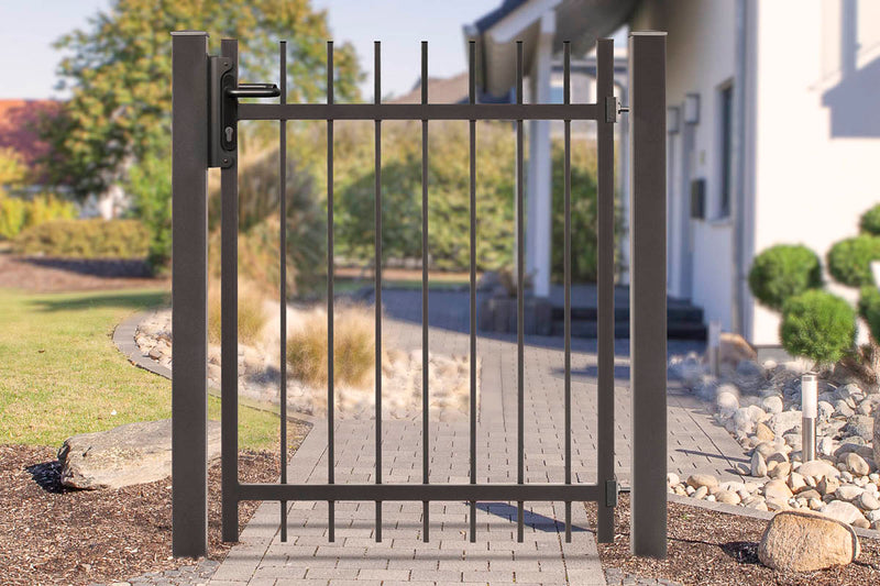 Portail battant Residenzen select BRIENZ+ 1 vantail – DB 703 gris foncé