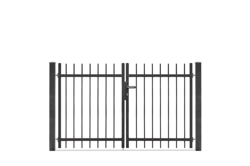 Portail battant Residenzen select BRIENZ+ 2 vantaux – DB 703 gris foncé