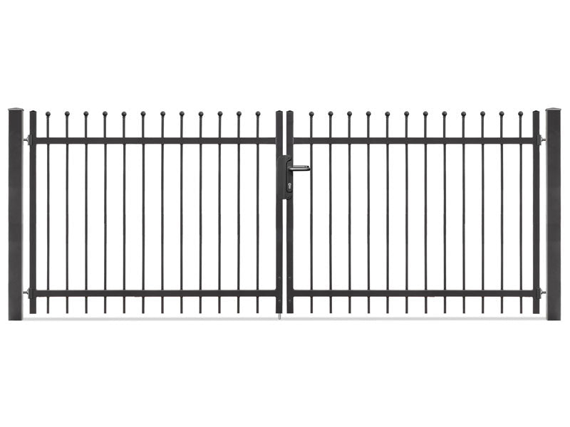Portail battant Residenzen select DAVOS+ 2 vantaux – DB 703 gris foncé
