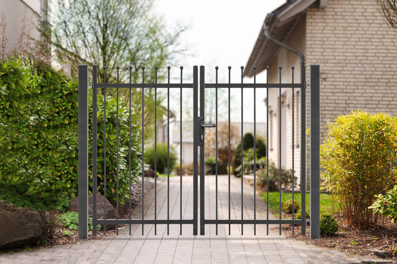 Portail battant Residenzen select DAVOS+ 2 vantaux – DB 703 gris foncé