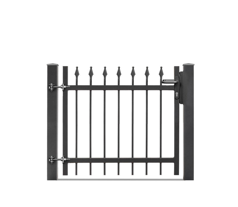 Portail battant Residenzen select ZERMATT+ 1 vantail – DB 703 gris foncé