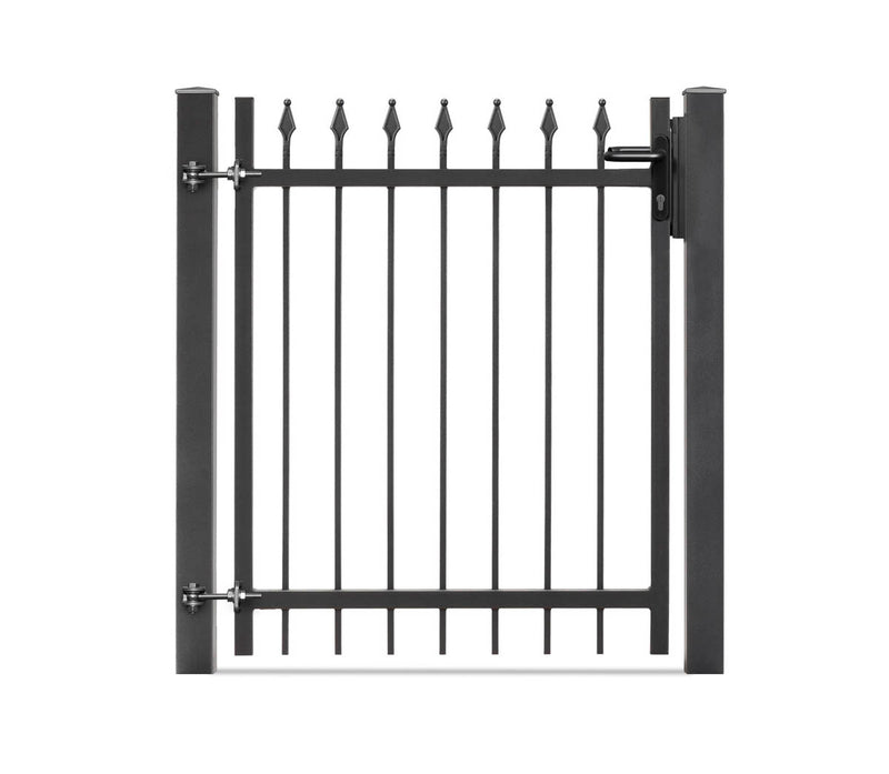 Portail battant Residenzen select ZERMATT+ 1 vantail – DB 703 gris foncé