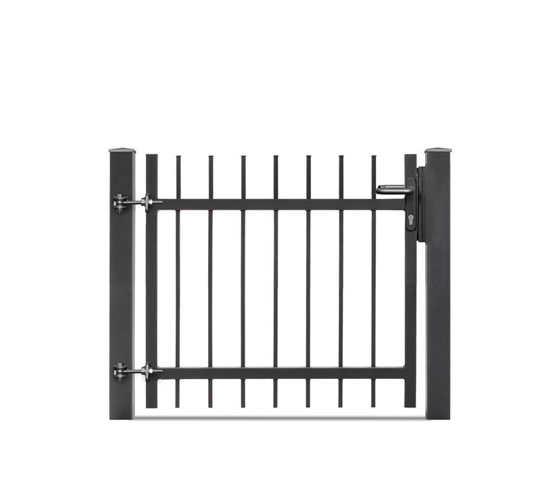 Portail battant Residenzen select ZÜRICH+ 1 vantail – DB 703 gris foncé