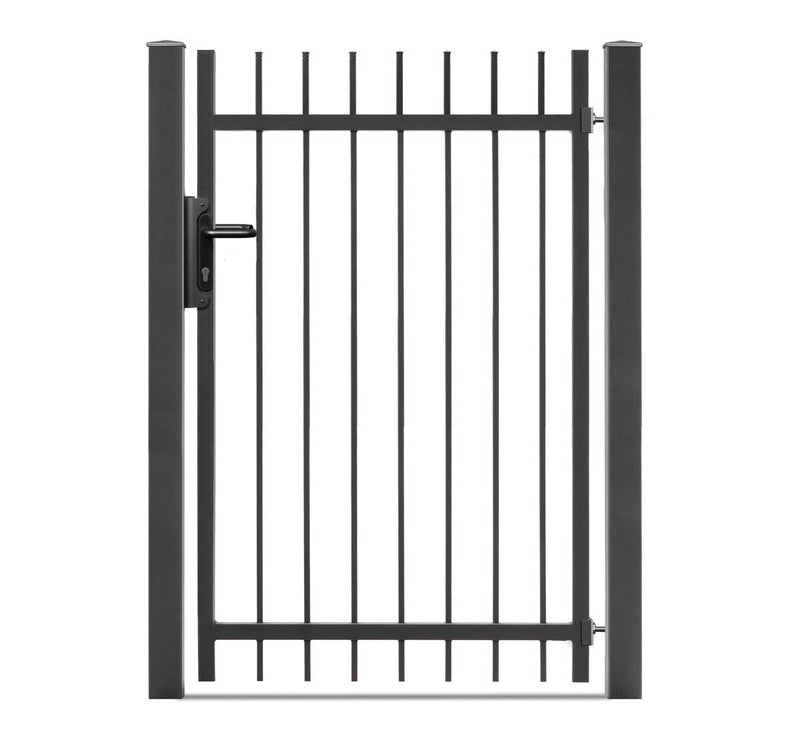 Portail battant Residenzen select ZÜRICH+ 1 vantail – DB 703 gris foncé