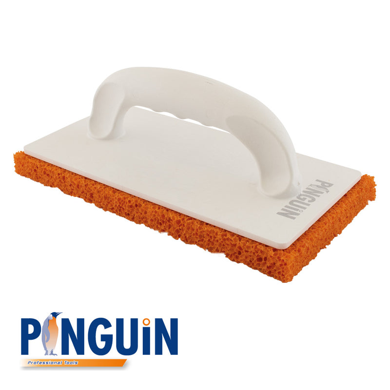 Plâtoir plastique avec semelle caoutchouc spongieux orange - 250 x 130 x 20 mm