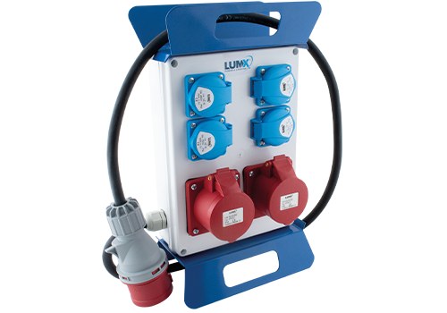 Coffret de distribution de chantier max. 6 400 W IP44