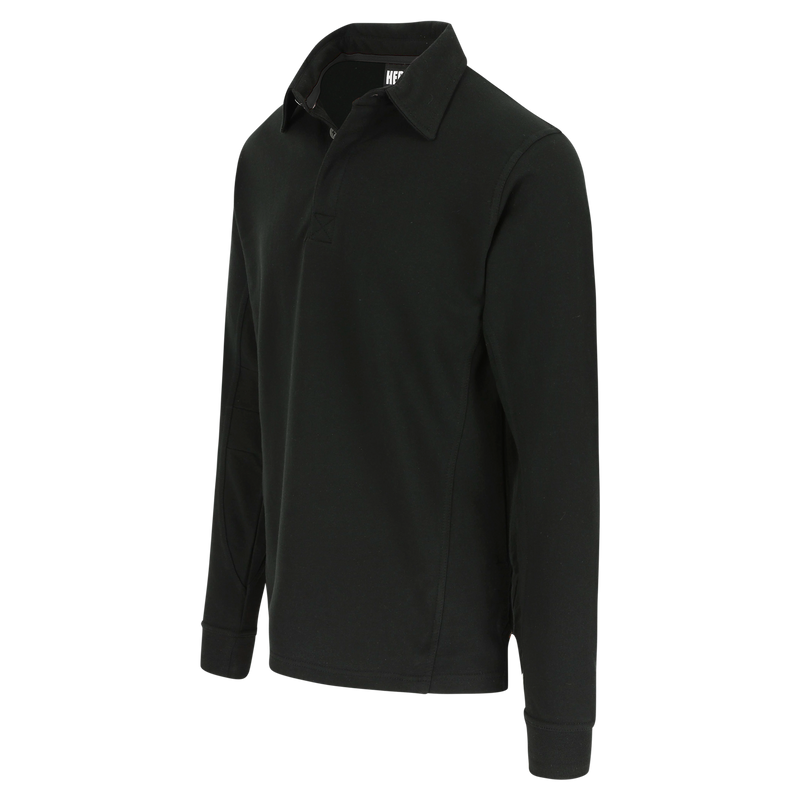 Troja polo manches longues noir L
