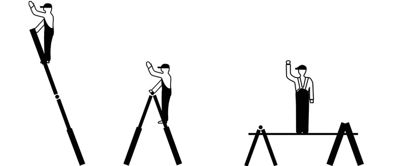 Krause « Telematic » échelle articulée télescopique à échelons