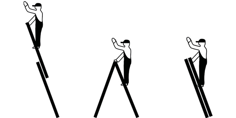 Stabilo échelle transformable à échelons, 2 plans