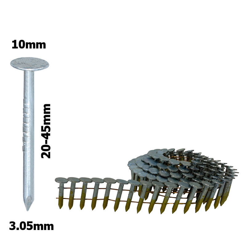 Clou de papier toiture galvanisee 3,1 x 45 mm 7200 st/pak