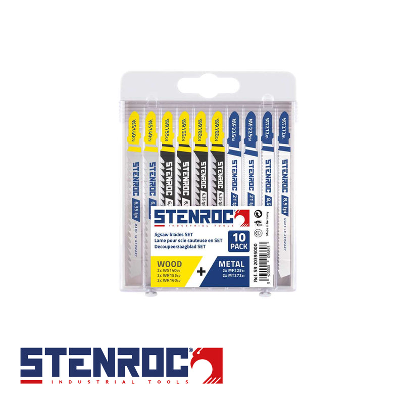 Lame scies sauteuses en SET 10 pcs. BOIS+METAL