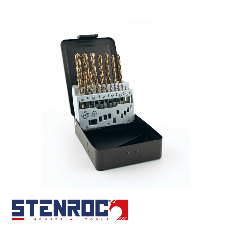 HSS-G TURBO DIN338 W-Tip - 19 pcs. 1-10x0,5 Set Metalbox