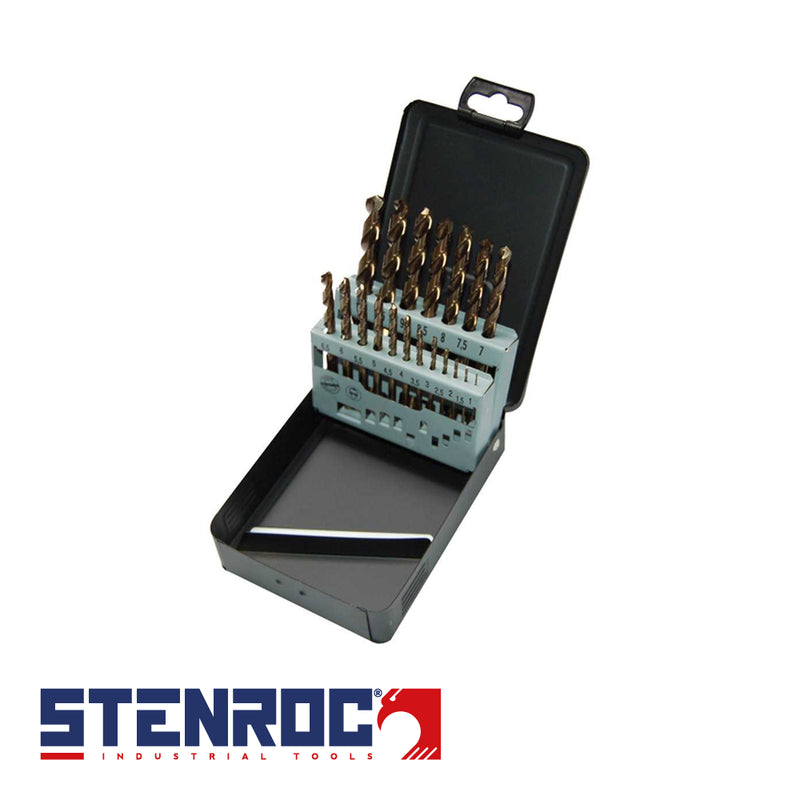HSS-Cobalt DIN 338 - 19 pcs. 10x0,5 Set Metalbox