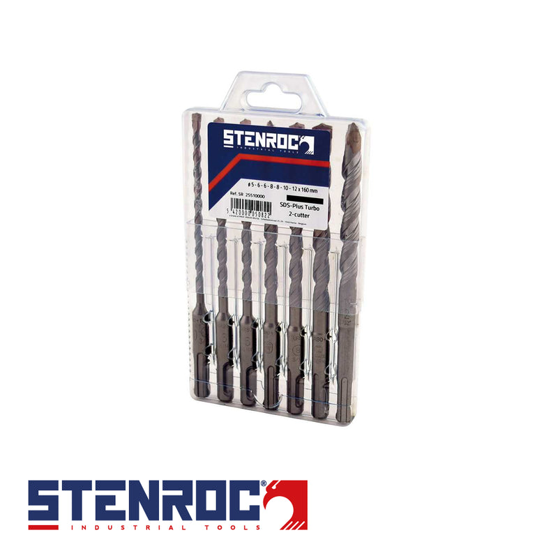 SDS-PLUS Set - 7 pcs / 5-10-12 + 2 pcs. 6-8x160 mm