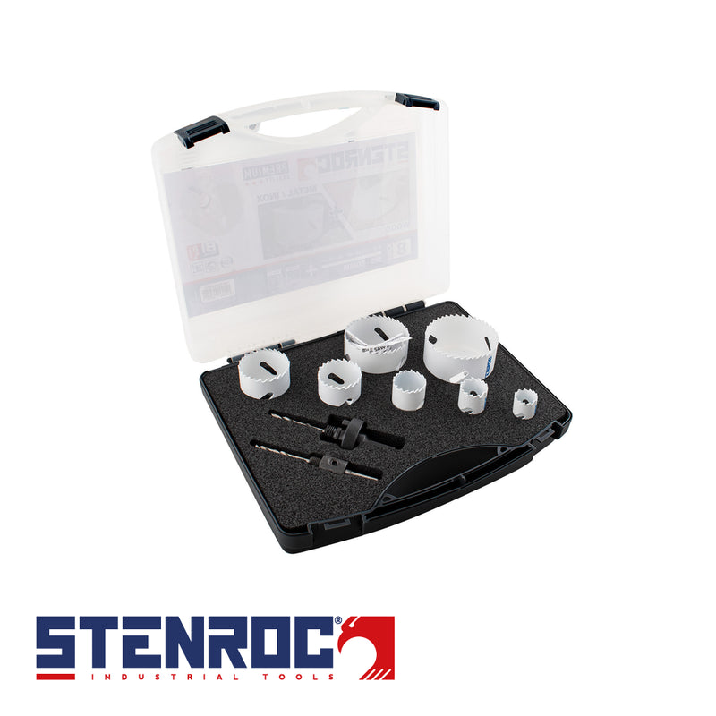 Set scies cloches SK8-PREMIUM - Sanitair set 9-pcst en coffre de transport