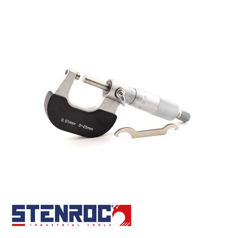 Micromètre en acier 0-25mm DIN 863 , 0,01 mm
