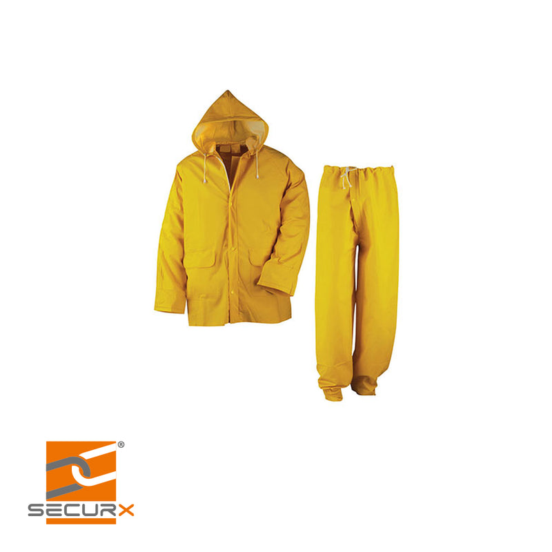 Ensemble de pluie jaune - taille XXL