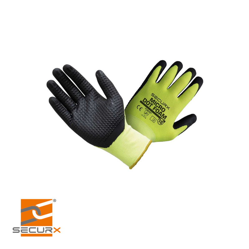 Micro DOT Foam Hi-viz – noir – Size – par paire