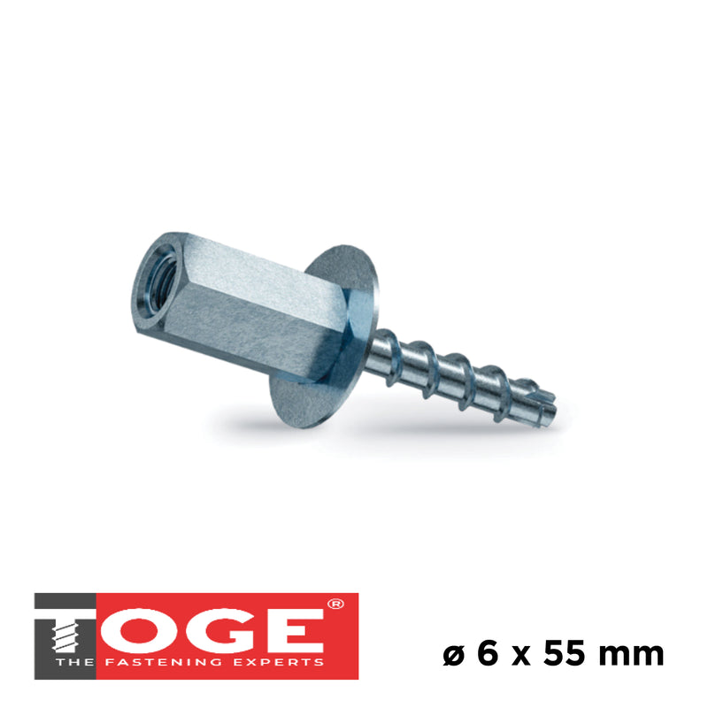 TSM Vis à béton – filetage intérieur M8 – Prix par boîte