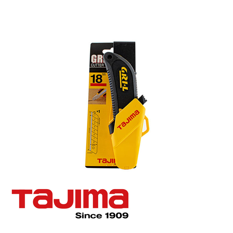 Cutter TAJIMA bouton-poussoir en étui - 18 mm