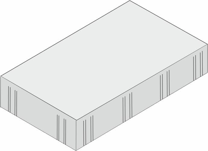 Trendline- pflaster aqua 40X20X8 anthracite blanc nuance