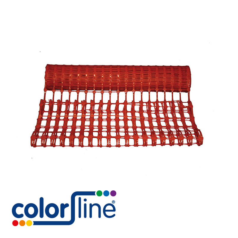 Barrière de signalisation ORANGE - 50 m x 1 m / 6 kg - 120gr/m2