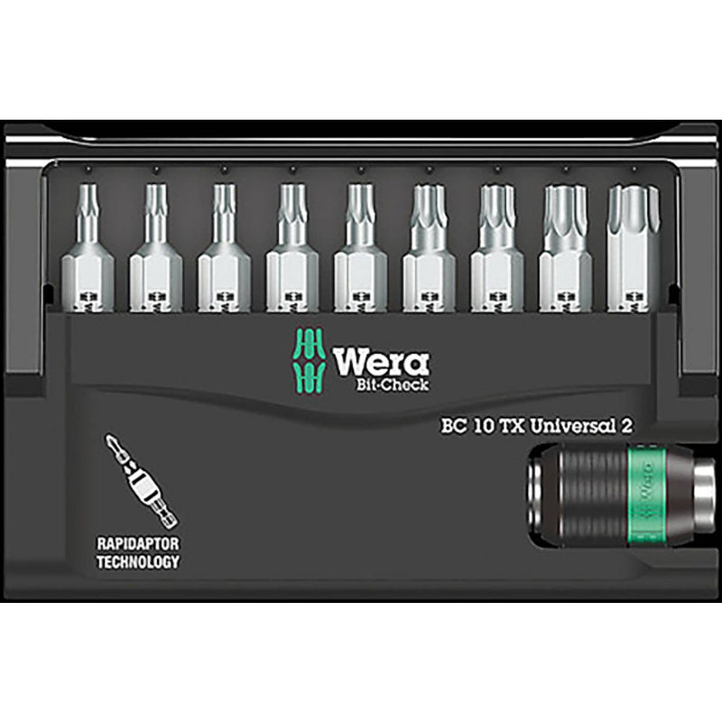 Wera jeux d'embouts torx rapidaptor