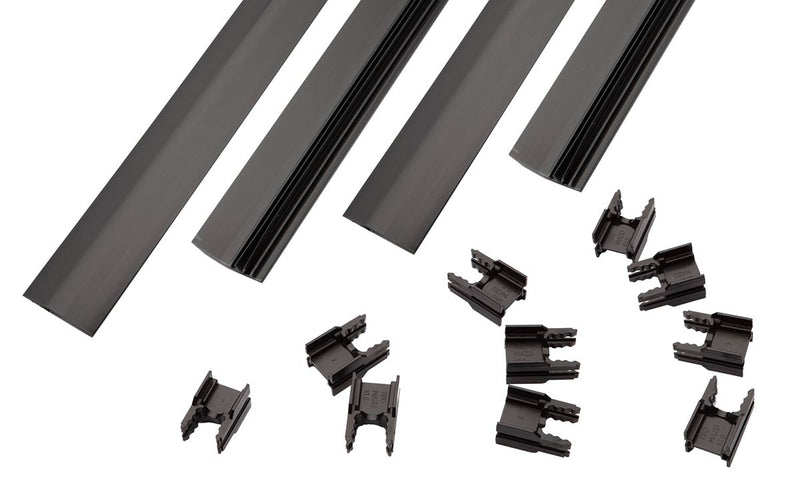 Kit de baguettes de fixation pour brise-vue Mazu Fix 8/6/8 – RAL 7016