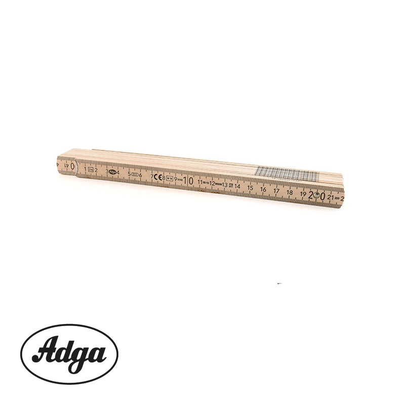 Double-mètre ADGA pliant bois modèle '250PLUS' , 2 m - NATURE