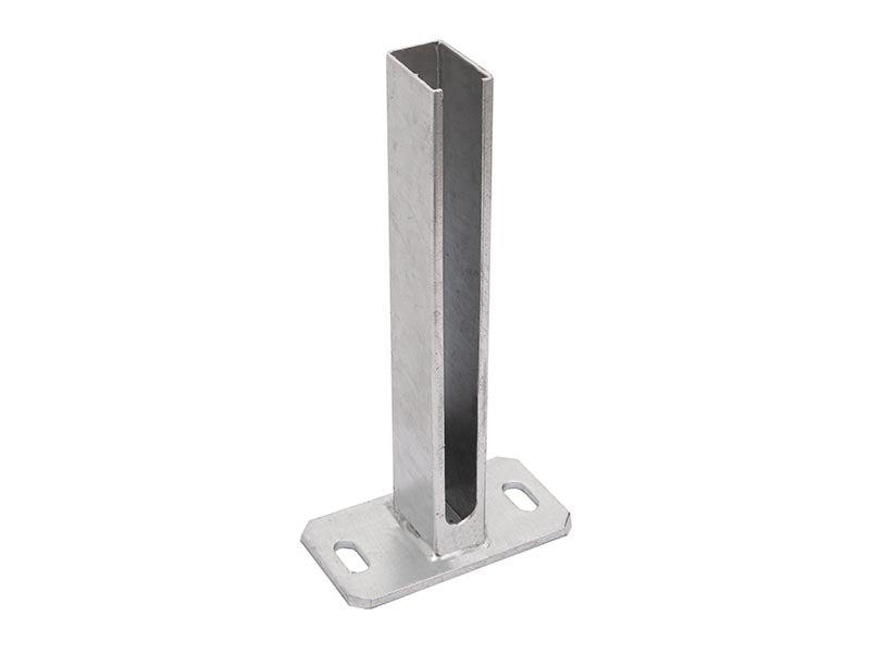 Platine maçonnerie universelle type U/PM/A – RAL 7016