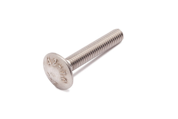 Vis à tête ronde plate M6 inox A2