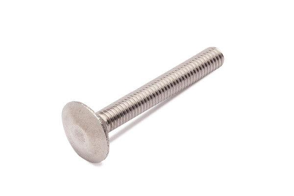Vis à tête ronde plate M6 inox A2