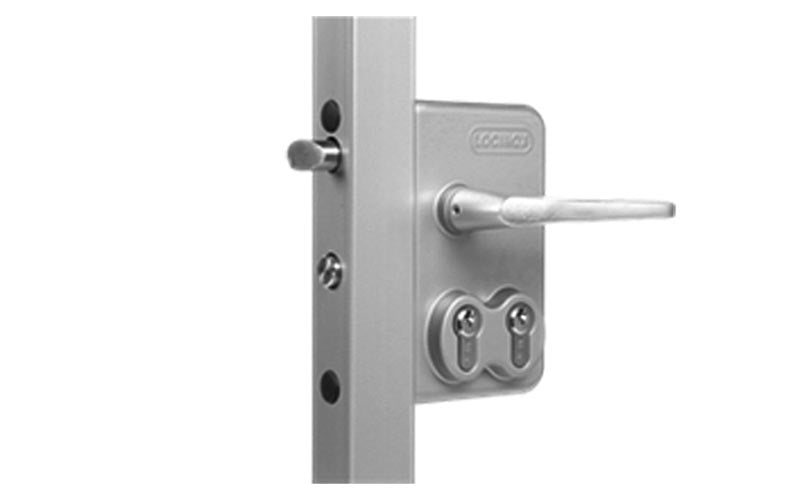 Serrure à double cylindre – Argent