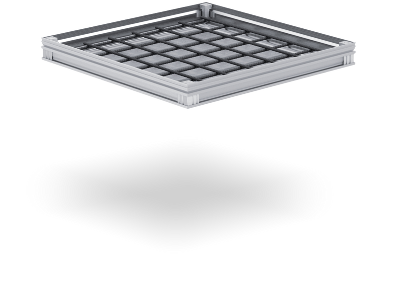 Alucover light low 40 x 40 cm