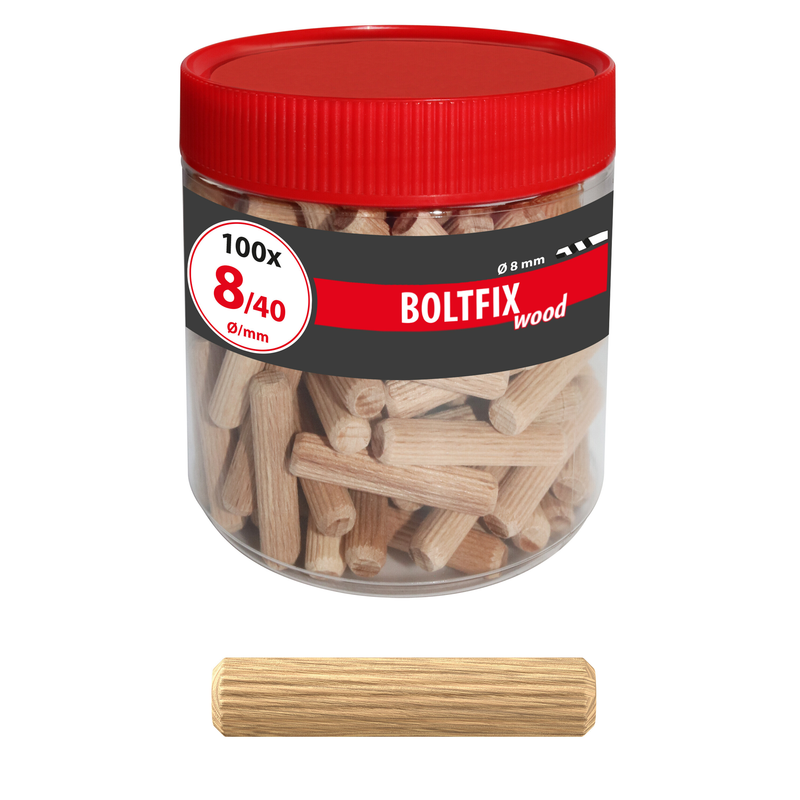 TOX Boltfix wood 10/40 (80 pc) – chevilles en bois