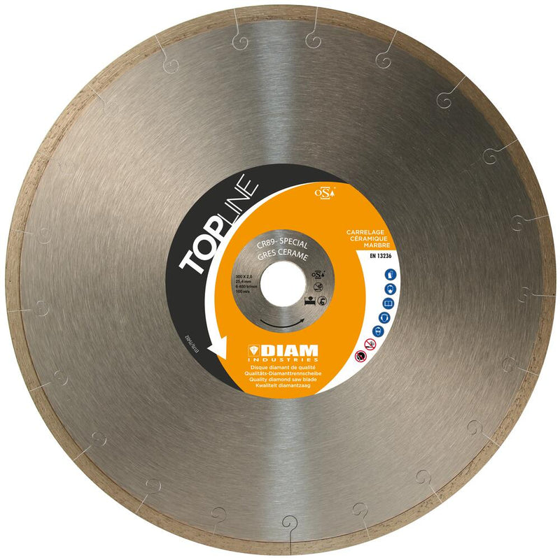 Disque diamant Ø350/25.4 granit/carrelage/céramique/schiste/pierre naturel