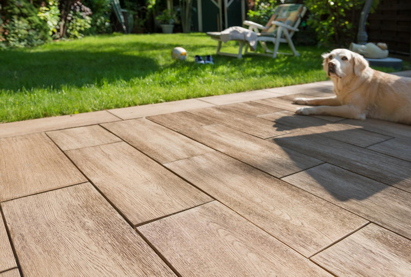 Logplank 92,4/25,1/3,5 cm brun clair