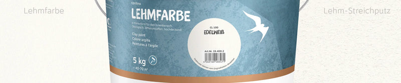 Peinture a l'argile CL100 edelweiss 10KG seau