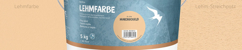 Peinture d'argile CL124 marokkogelb 5KG seau