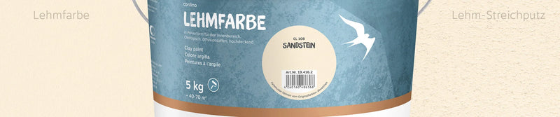 Peinture d'argile CL108 sandstein 5KG seau
