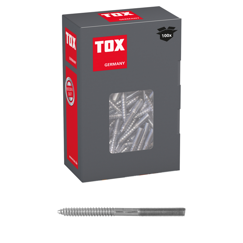 TOX Boltix M8x120 (100 pc) – vis à double filetage