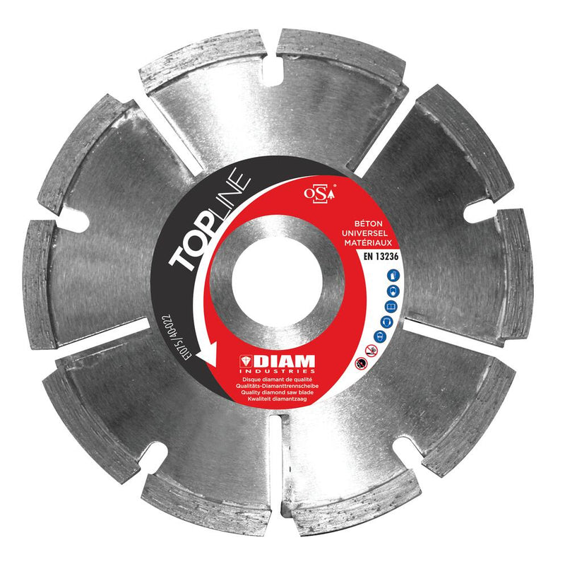 Disque diamant dj Ø125/22.23 pour parpaing/brique