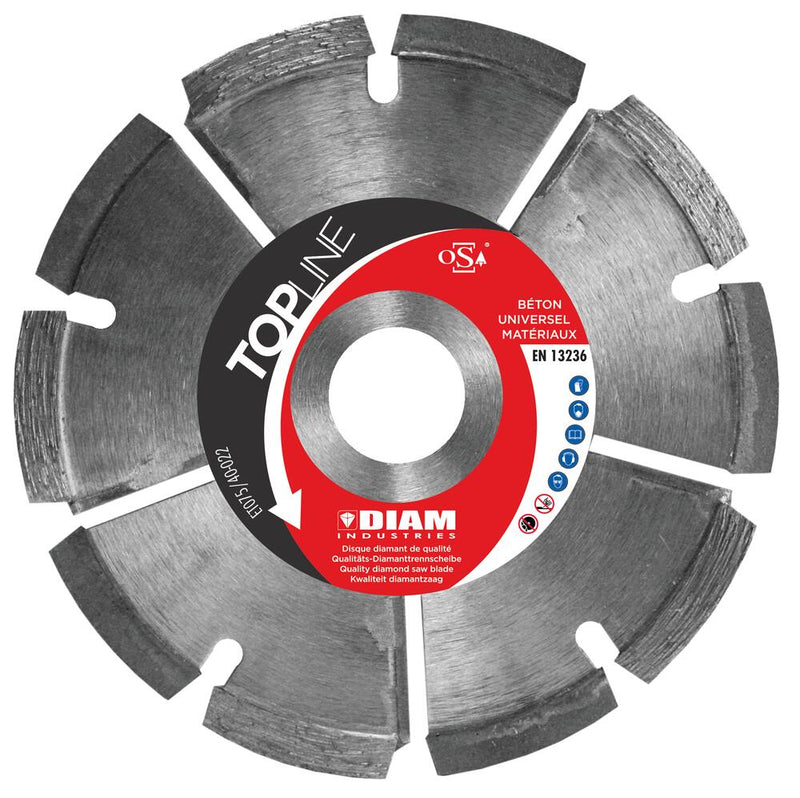 Disque diamant dja Ø125/22.23 pour parpaing/brique