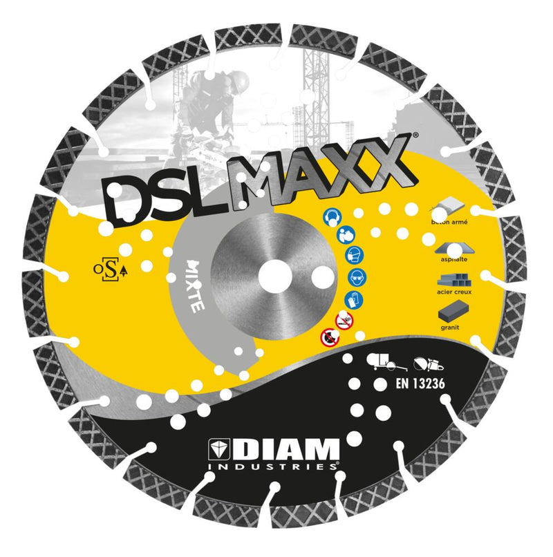 Disque diamant Ø125/22.23 pour acier/asphalte/béton/granit
