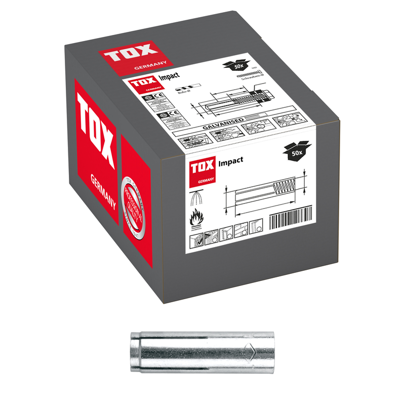 TOX Impact 12/50 (50 pc) – ancrage à enfoncer