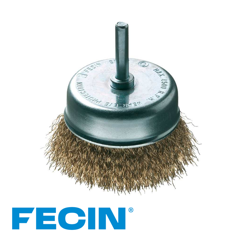 Brosse souscoupe TA – tige 6 mm – acier laitonné – blister