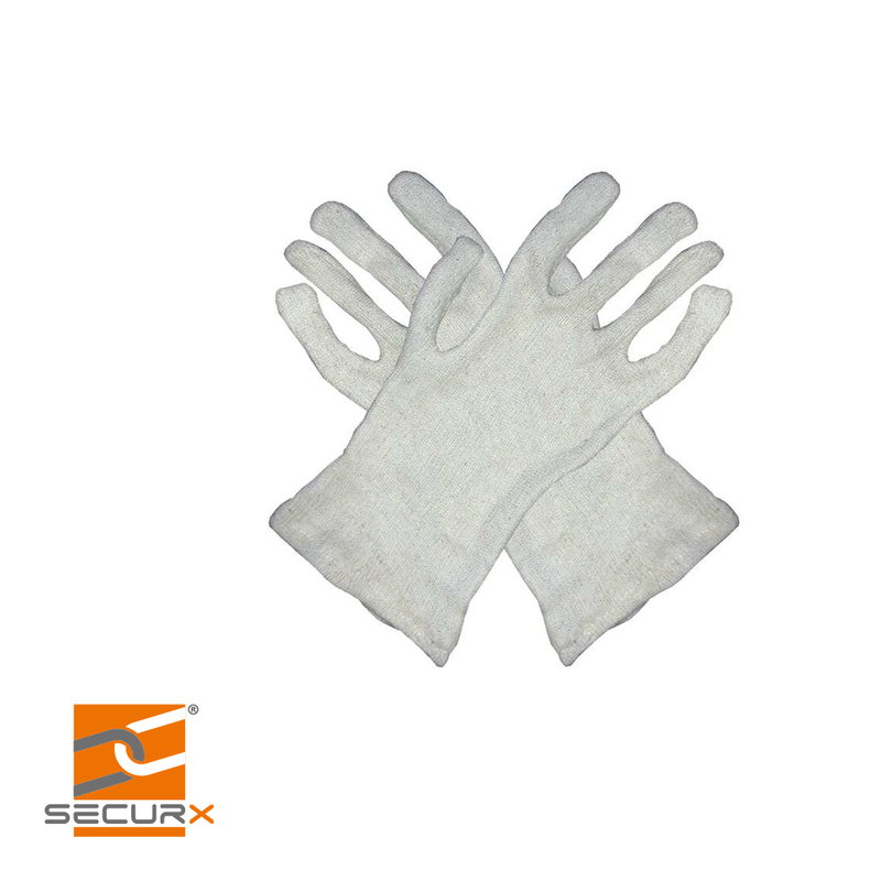 Interlock gant en tricot avec manchette - taille 10