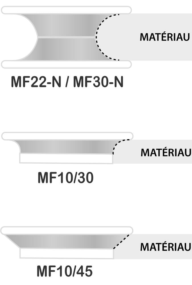 Meule a profiler 10 mm haut 1/4 rond pour granit/marbre/pierre naturel
