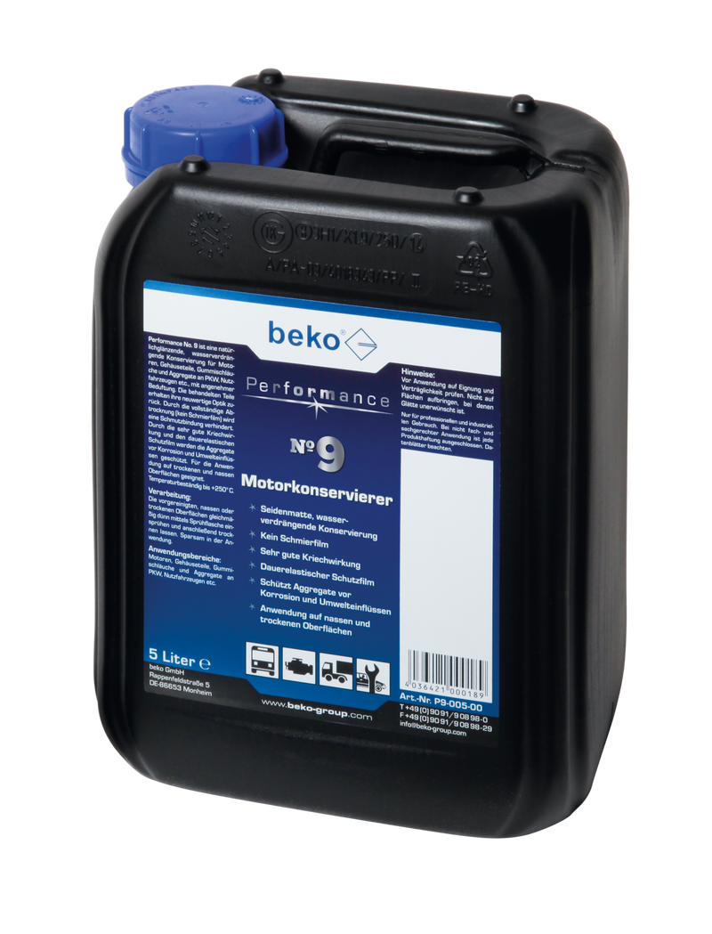 beko Performance No. 9 protecteur moteur en bidon